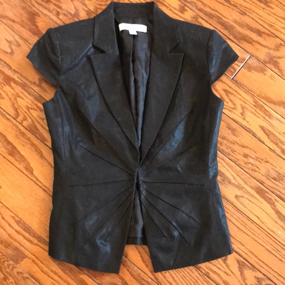 NWOT Black Women’s 0 New York & Co Linen Top 🌟